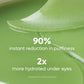 Green Tea Hydrogel Under Eye Patches with 1% Caffeine | Reduces Fine Lines - 15 Pairs