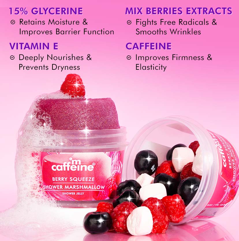 Berry Squeeze Shower Marshmallow Jelly Soap - 100gm