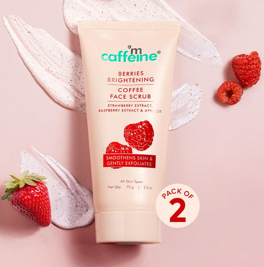 Berries Brightening Coffee Face Scrub - Pack of 2 - 75 gm