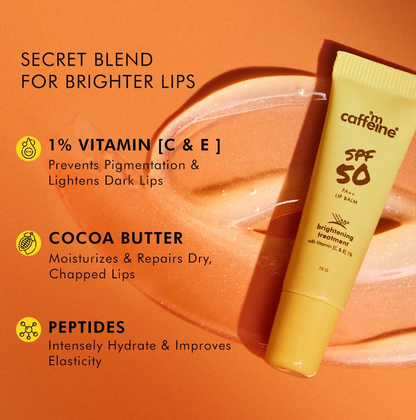 Lip Brightening Treatment SPF 50 PA++ with 1% Vitamin C & E  - Pack of 2