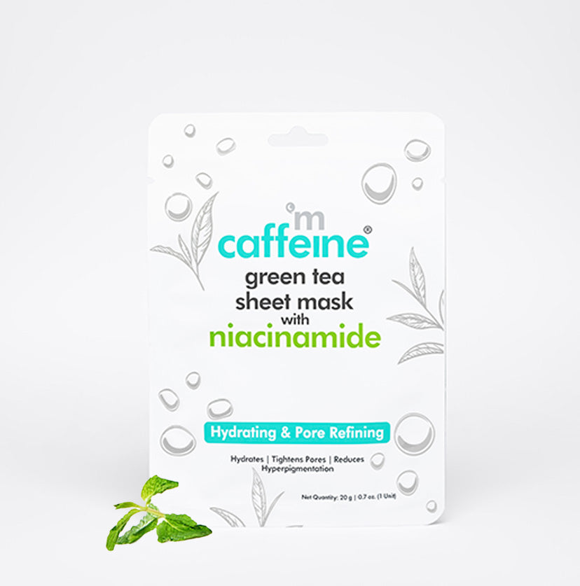 Niacinamide Green Tea Sheet Mask for Pore Refining - 20g each