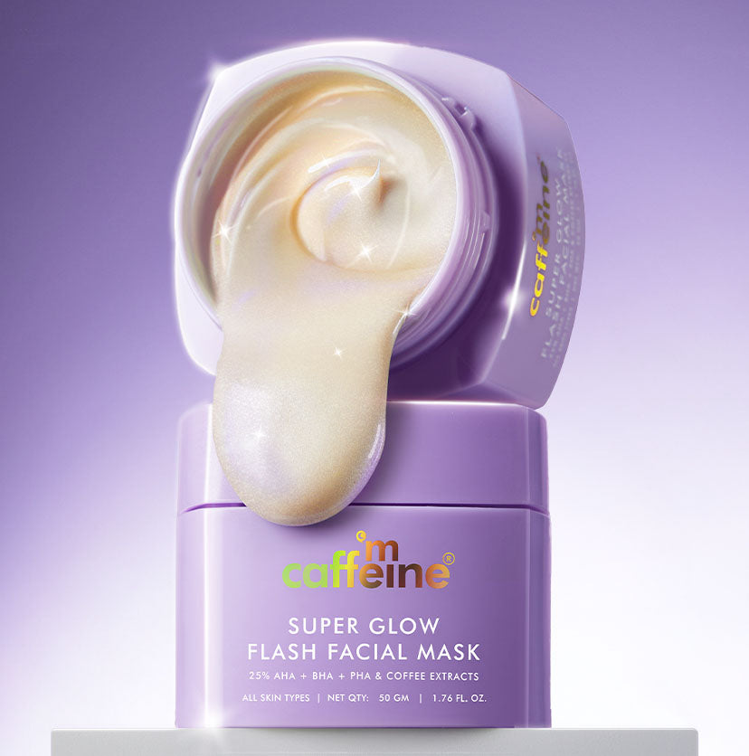 Super Glow Flash Facial 25% AHA+BHA+PHA Face Mask - 50gm