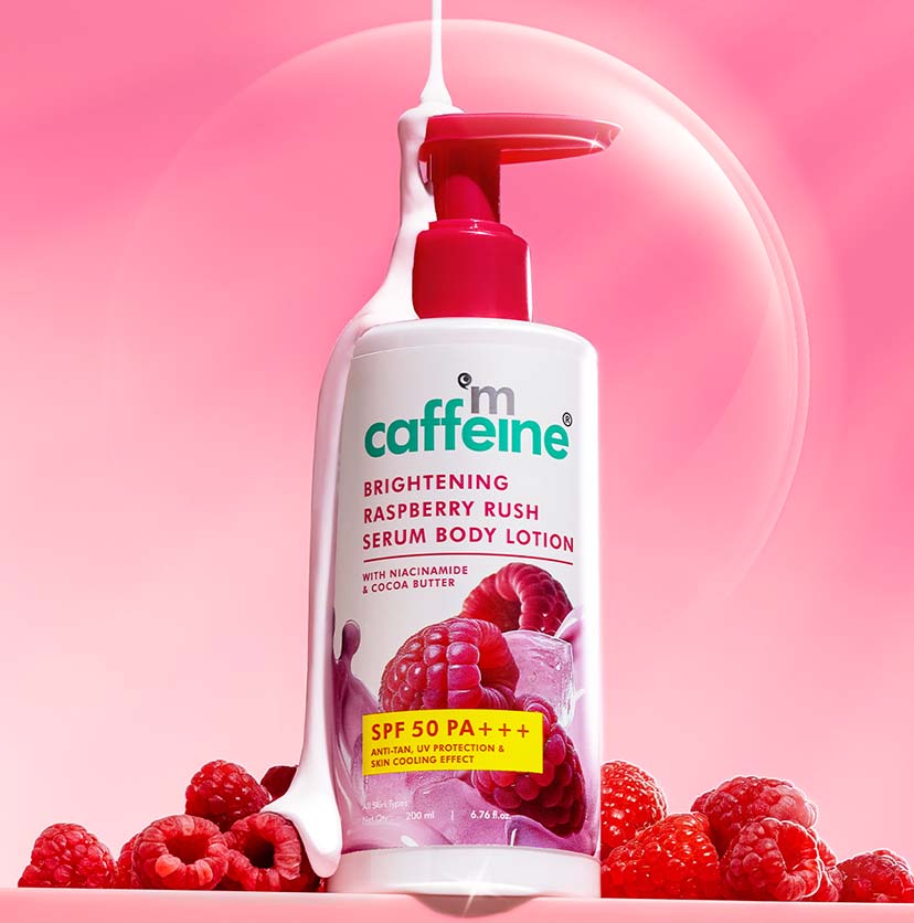 Brightening Raspberry SPF 50 PA+++ Body Sunscreen Lotion - 200 ml