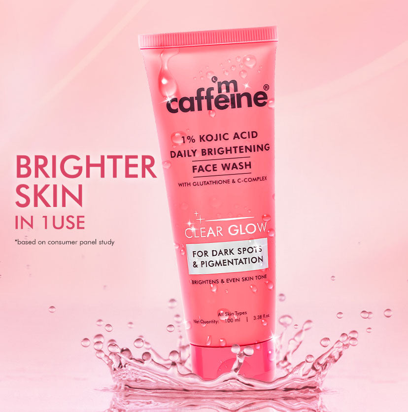 Brightening Face Wash - 1% Kojic Acid & Glutathione