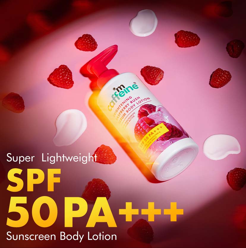 Brightening Raspberry SPF 50 PA+++ Body Sunscreen Lotion - 200 ml