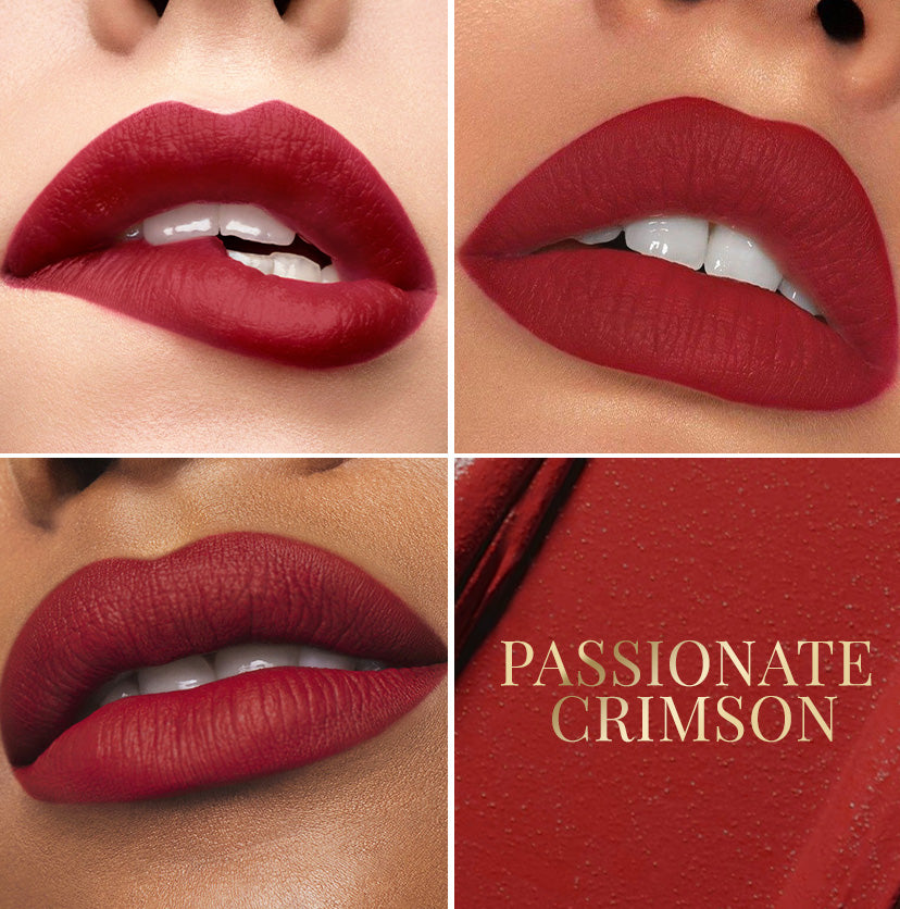 Velvet Blur Matte Liquid Lipstick - Passionate Crimson