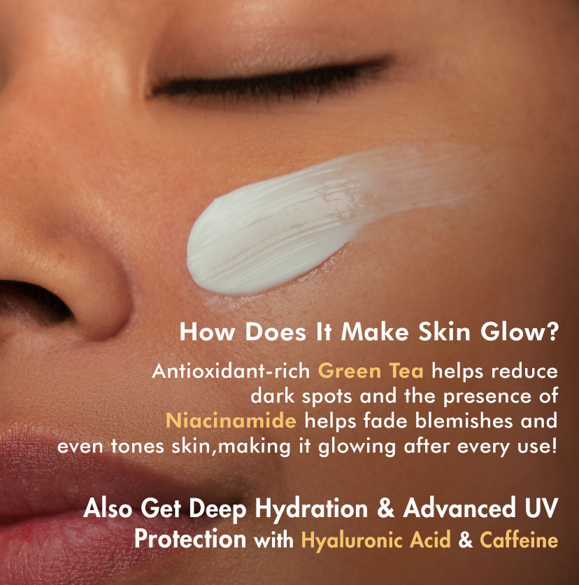 Daily Glow Green Tea Sunscreen SPF 50 PA++++ with Niacinamide - 50 ml