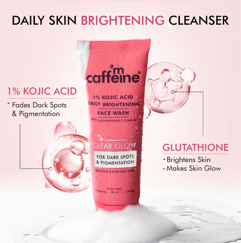 Brightening Face Wash - 1% Kojic Acid & Glutathione