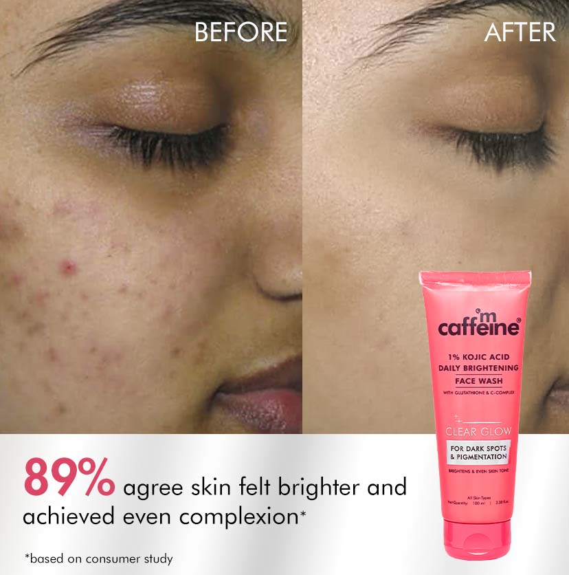 Brightening Face Wash - 1% Kojic Acid & Glutathione