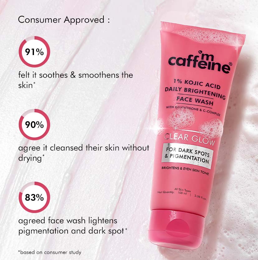 Brightening Face Wash - 1% Kojic Acid & Glutathione