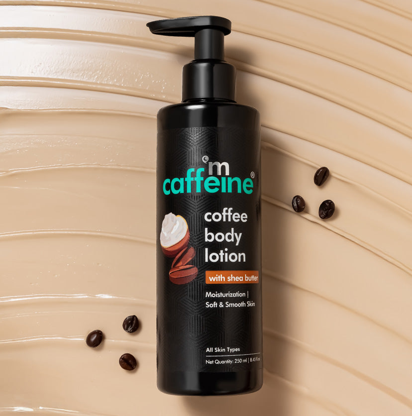 Coffee Body Lotion with Shea Butter for Non-Greasy Moisturization & Soft Skin - 250ml