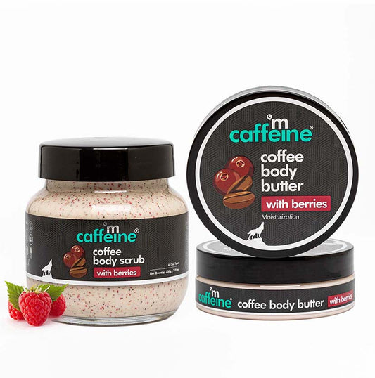 Coffee & Berries Scrub-Moisturize Routine / Duo