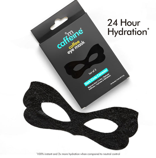 Coffee Eye Mask for Dark Circles with Vitamin C & Caffeine - 2x Hydration - 8g | Pack of 3